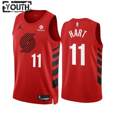 Dres Portland Trail Blazers Josh Hart 11 2022-23 Statement Edition Crvena Swingman - Dječji